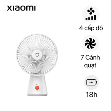 Quạt mini để bàn Xiaomi Mijia Rechargeable tích hợp pin
