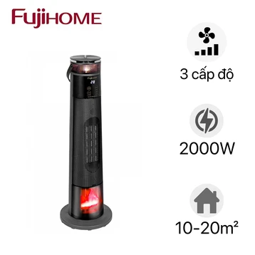 Quạt sưởi gốm điều khiển bằng giọng nói FujiHome FH3303B 