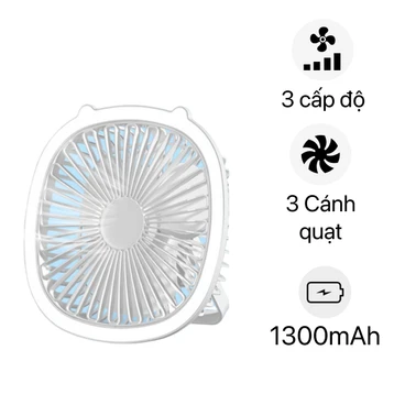 Quạt treo kèm giá đỡ có đèn SP139 (Màu ngẫu nhiên)