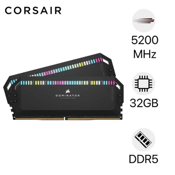 Ram PC Corsair Dominator Platinum RGB DDR5 5200MHZ 32GB (2*16GB) 