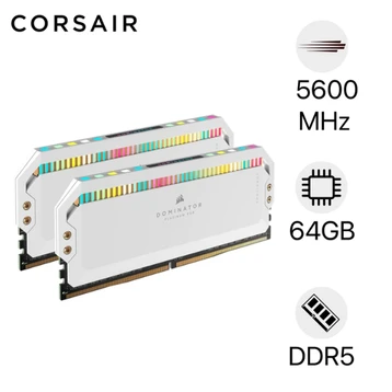 Ram Corsair Dominator Platinum RGB DDR5 5600MHz 64GB