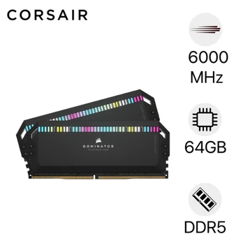 Ram Corsair Dominator Platinum RGB DDR5 6000MHz 64GB