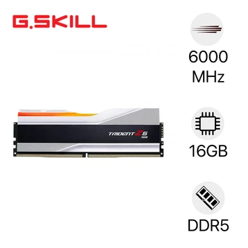 RAM PC GSkill Trident Z5 RGB DDR5 6000Mhz 16GB (1*16GB) F5-6000J3636F16GX1-TZ5RS bạc