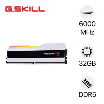RAM PC GSkill Trident Z5 RGB DDR5 6000Mhz 32GB (1*32GB) F5-6000J3636F32GX1-TZ5RW trắng