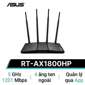 Router Wifi 6 băng tần kép Asus RT-AX1800HP