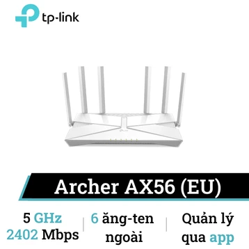 Router WiFi 6 Gigabit băng tần kép TP-Link AX3000 Archer AX56 (EU)