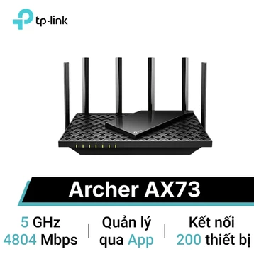 Router Wifi 6 Gigabit TP-Link Archer Ax73 băng tầng kép Ax5400