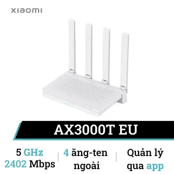 Router Wifi 6 Gigabit băng tần kép Xiaomi AX3000T EU