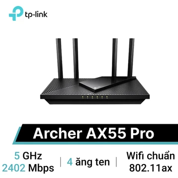 Router Wifi 6 AX3000 Gigabit 2.5G Tp-Link Archer AX55 Pro