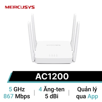 Router Wifi Mercusys AC10 Băng tần kép AC1200