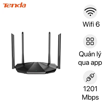Router Wifi 6 băng tần kép AX1500 Tenda TX2