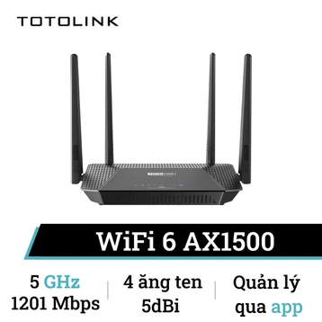 Router WiFi 6 Totolink X2000R V2 Gigabit băng tần kép AX1500