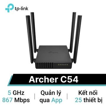 Router Wifi TP-Link Archer C54 băng tần kép AC1200