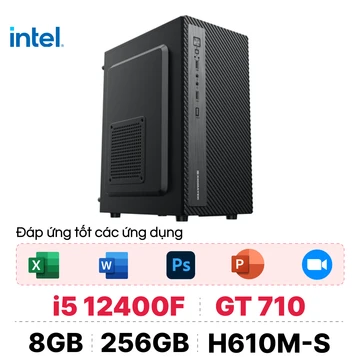 PC CPS văn phòng S04 i5 12400F / 8GB - 256GB / GT 710