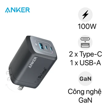 Sạc Anker 737 Prime 2C1A 100W A2343