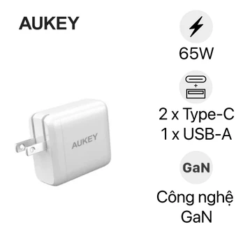 Củ sạc Aukey PD 3 cổng 65W PA-D9 