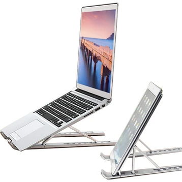 Giá đỡ Laptop/Macbook S-Case hộp kim nhôm đa năng cao cấp-Bạc