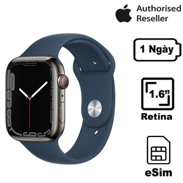 Apple Watch Series 7 41mm (4G) Viền thép dây cao su | Chính hãng VN/A