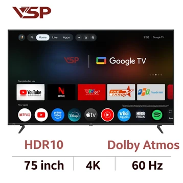 Smart Tivi VSP QLED UHD 4K 75 inch 2025 (VUE75GQU01)
