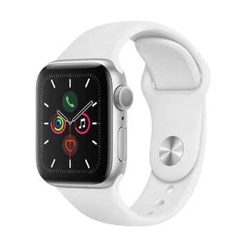 Apple Watch Series 5 40mm (GPS) Viền Thép Dây Cao Su - Cũ Trầy Xước