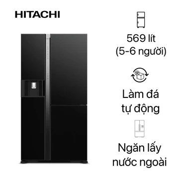 Tủ lạnh Hitachi Side By Side 569L 2021 (R-MX800GVGV0 GBK)