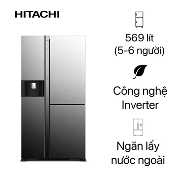 Tủ lạnh Hitachi Side By Side 569L 2021 (R-MY800GVGV0 MIR)