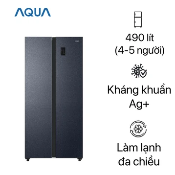 Tủ lạnh AQUA Side By Side 490 lít 2024 (AQR-S552XA(CBC))