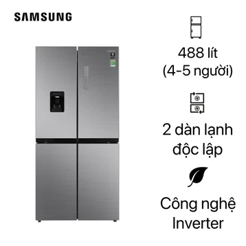 Tủ lạnh Samsung Multidoor 488 lít 2021 (RF48A4010M9/SV)