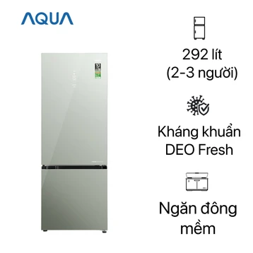 Tủ lạnh AQUA ngăn đá dưới 292 lít 2023 (AQR-B350MA(GM))