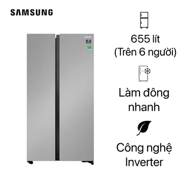 Tủ lạnh Samsung Side By Side 655 lít 2019 (RS62R5001M9/SV)