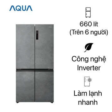 Tủ lạnh AQUA Multidoor 660 lít 2024 (AQR-M727XA(GS)U1)