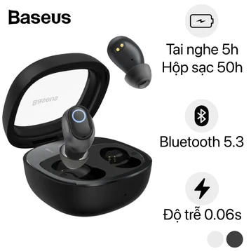 Tai nghe Bluetooth True Wireless Baseus Bowie WM02 Plus