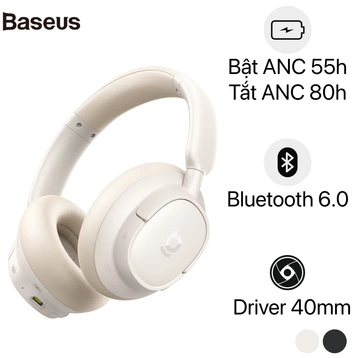 Tai nghe Bluetooth chụp tai Baseus Bass BH1 NC Lite