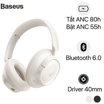 Tai nghe Bluetooth chụp tai Baseus Bass BH1 NC