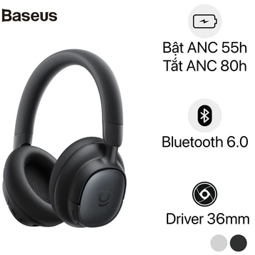 Tai nghe Bluetooth chụp tai Baseus Bowie MH1 (ANC)