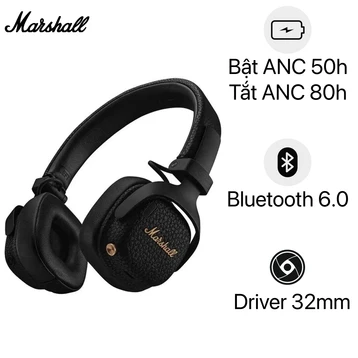 Tai nghe Bluetooth chụp tai Marshall Milton A.N.C