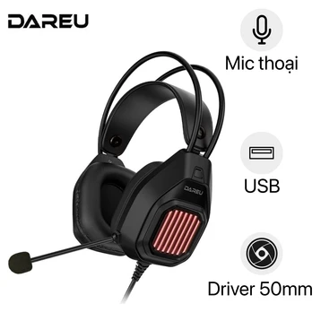 Tai nghe chụp tai Gaming có dây DareU EH406
