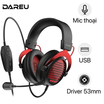 Tai nghe chụp tai Gaming có dây DareU EH925