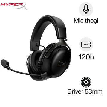 Tai nghe chụp tai Gaming Hyperx Cloud 3 Wireless