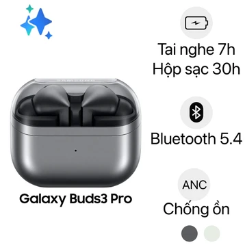Tai nghe Bluetooth Samsung Galaxy Buds 3 Pro - Đã kích hoạt online - Hàng mới nguyên seal