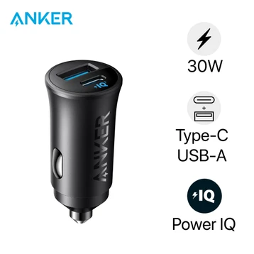 Sạc Ô tô Anker 2 cổng 1A1C 30W A2741
