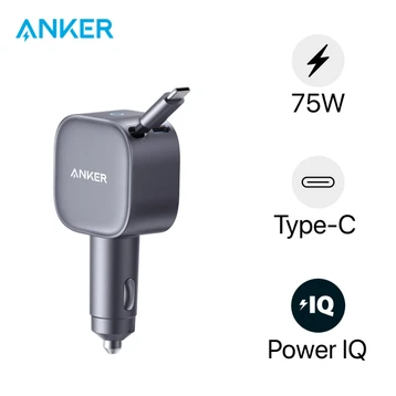 Sạc Ô tô Anker nano 75W tích hợp cáp USB-C A2738
