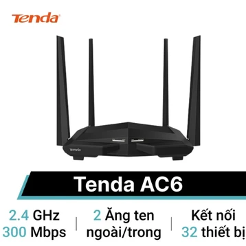 Router Wifi Tenda AC6 băng tần kép AC1200