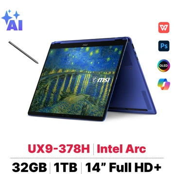 Laptop MSI Prestige 14 Flip AI+ Vincent van Gogh Edition - Starry Night Over the Rhône 14T234-260VN