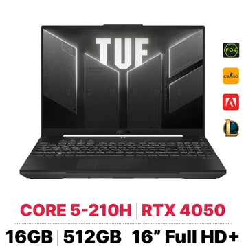 Laptop ASUS TUF Gaming F16 FX607VU-RL045W - Cũ Đẹp
