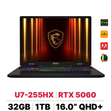 Laptop MSI Crosshair 16 HX AI D2XWFKG-078VN