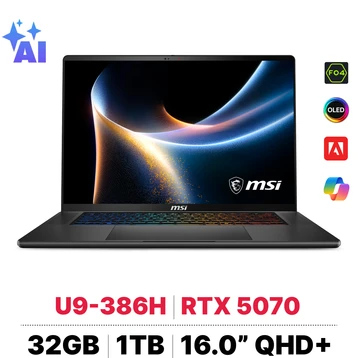 Laptop MSI Stealth 16 AI+ B3WG-008VN