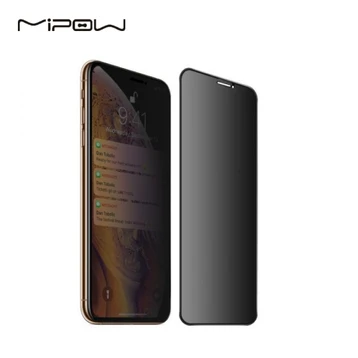 Dán kính cường lực màn hình iPphone 11 Pro Max Mipow Premium Privacy Full Đen Cao Cấp Chống Nhìn Trộm