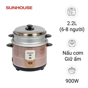 Nồi cơm điện cơ nắp rời 2.2L Sunhouse SHD8135