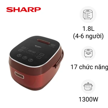 Nồi cơm điện cao tần Sharp 1.8 lít KS-IH191V-BK